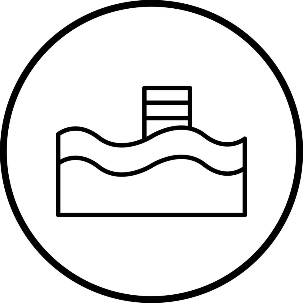 piscina vector icono estilo