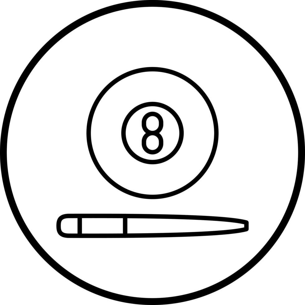 Billiards Vector Icon Style