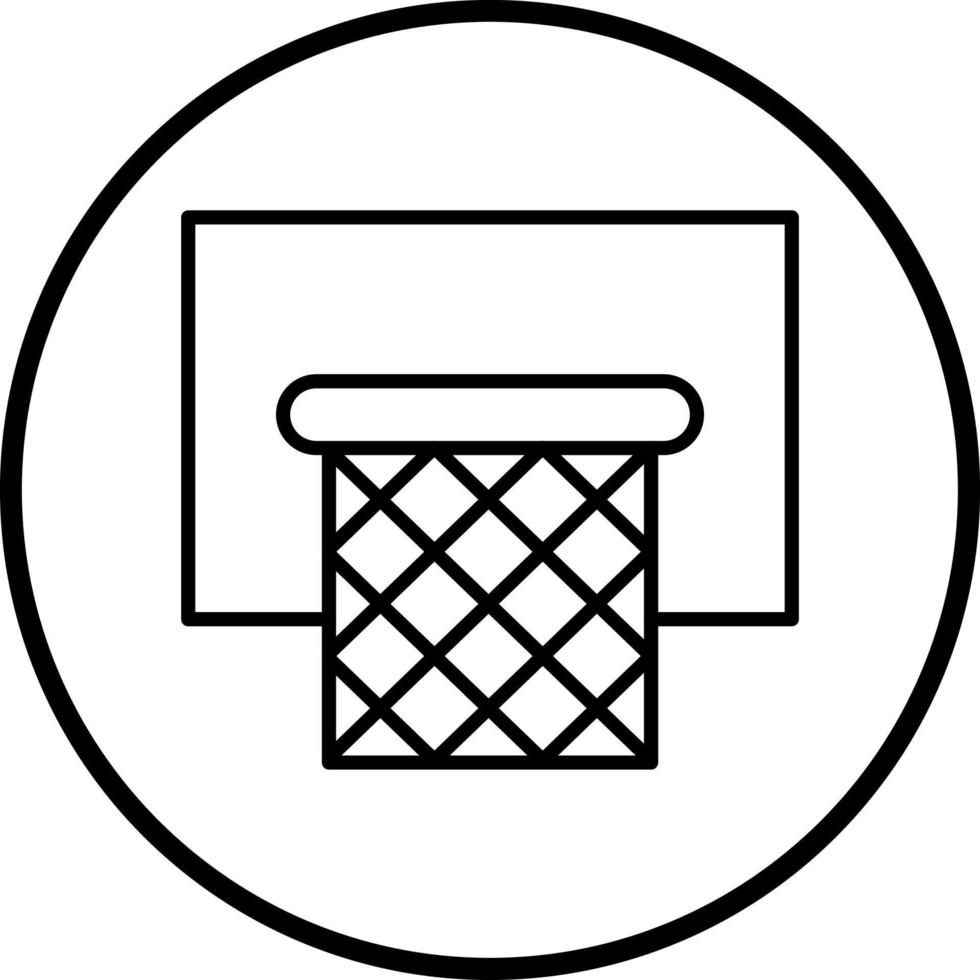 Basketball Hoop Vector Icon Style