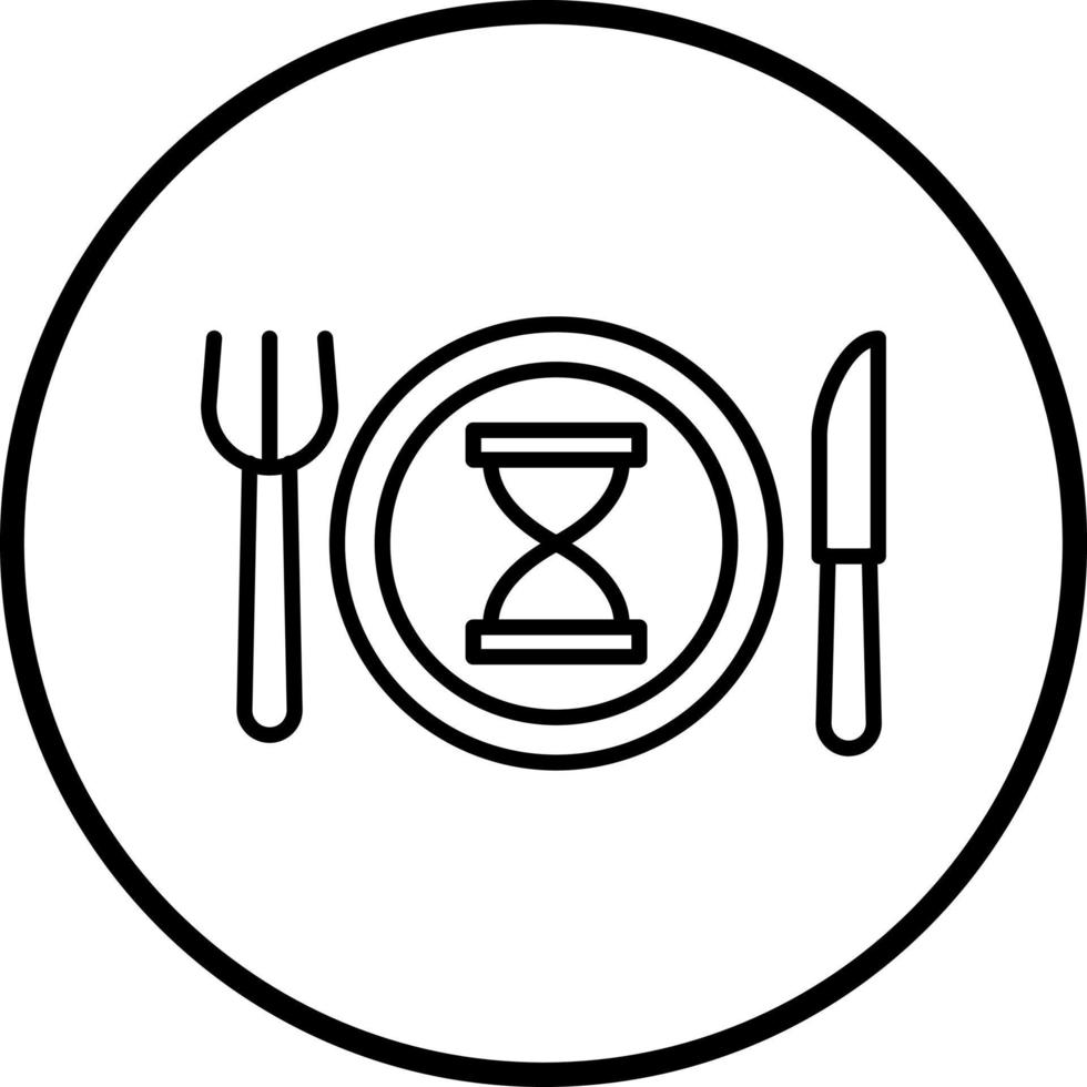 Eating Slowly Vector Icon Style