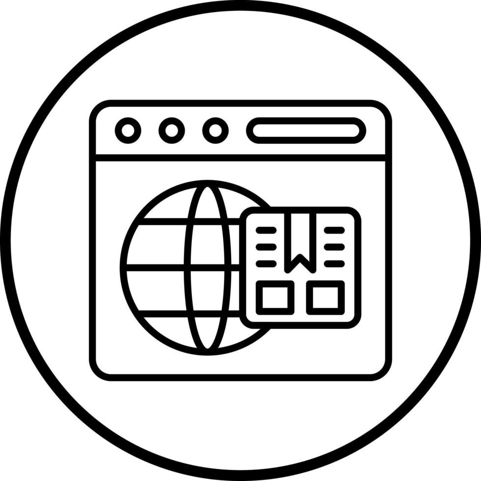 global Envío vector icono estilo