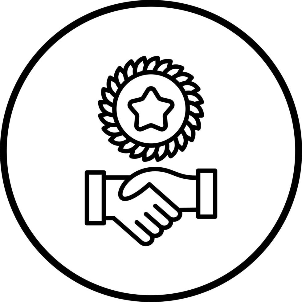 Handshake Vector Icon Style