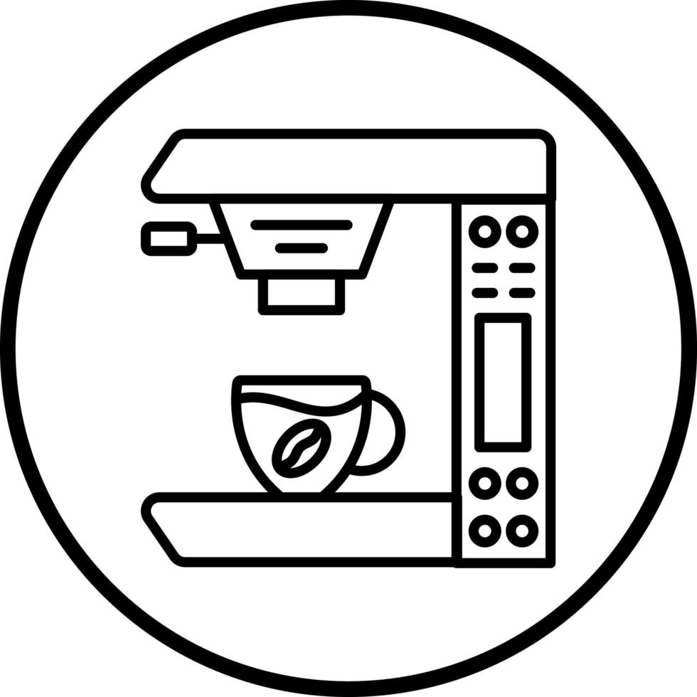 café máquina vector icono estilo