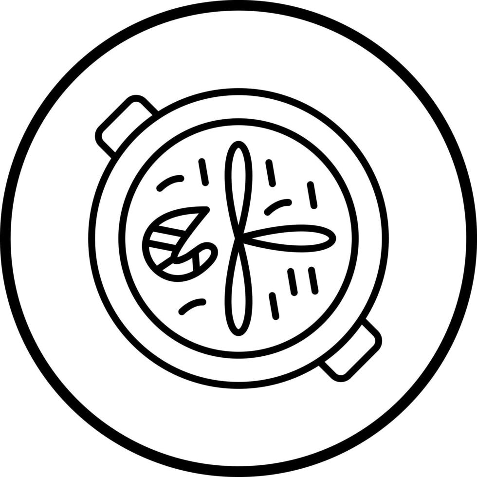 Paella Vector Icon Style