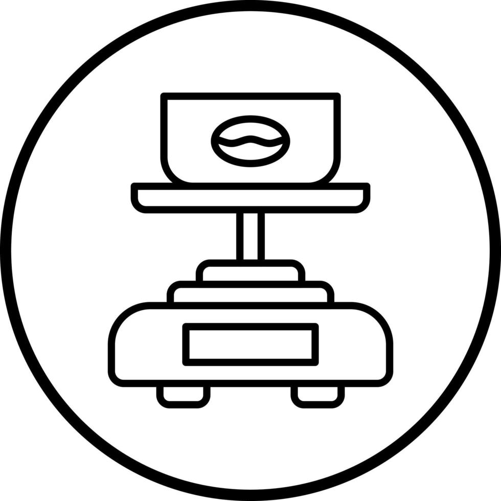 Coffee Scale Vector Icon Style