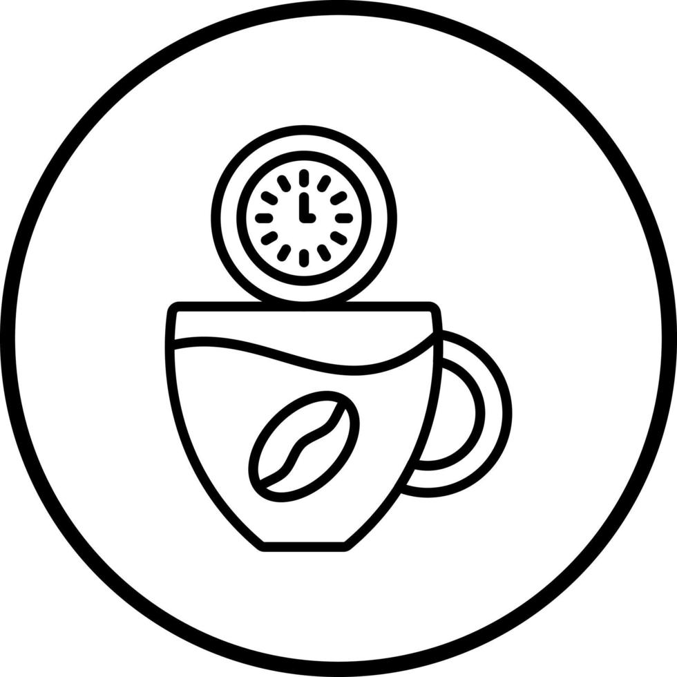 Coffee Time Vector Icon Style