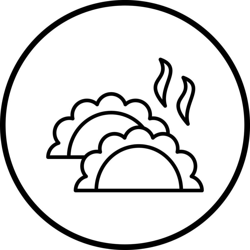 Dumplings Vector Icon Style