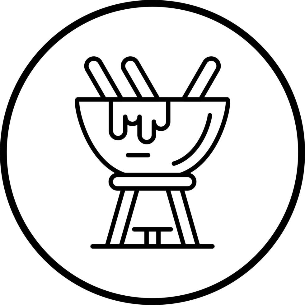 Fondue Vector Icon Style