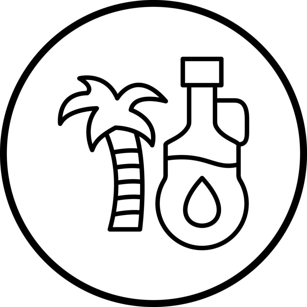 Palm Oil Vector Icon Style