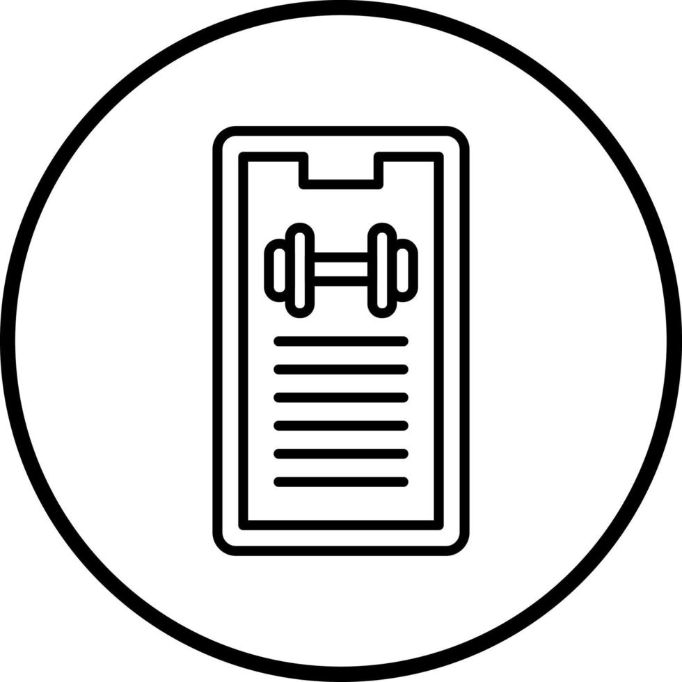 Workout Progress Vector Icon Style