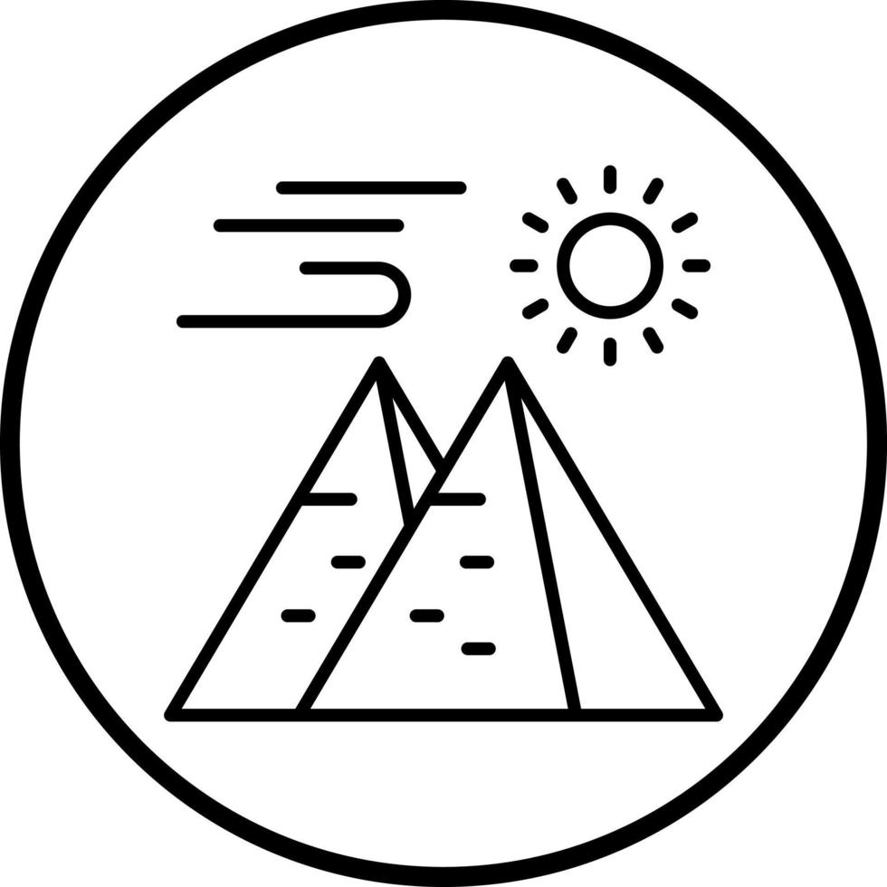 Pyramid Vector Icon Style