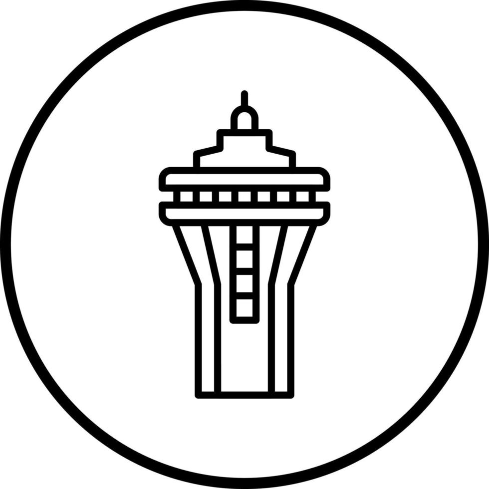 Space Needle Vector Icon Style