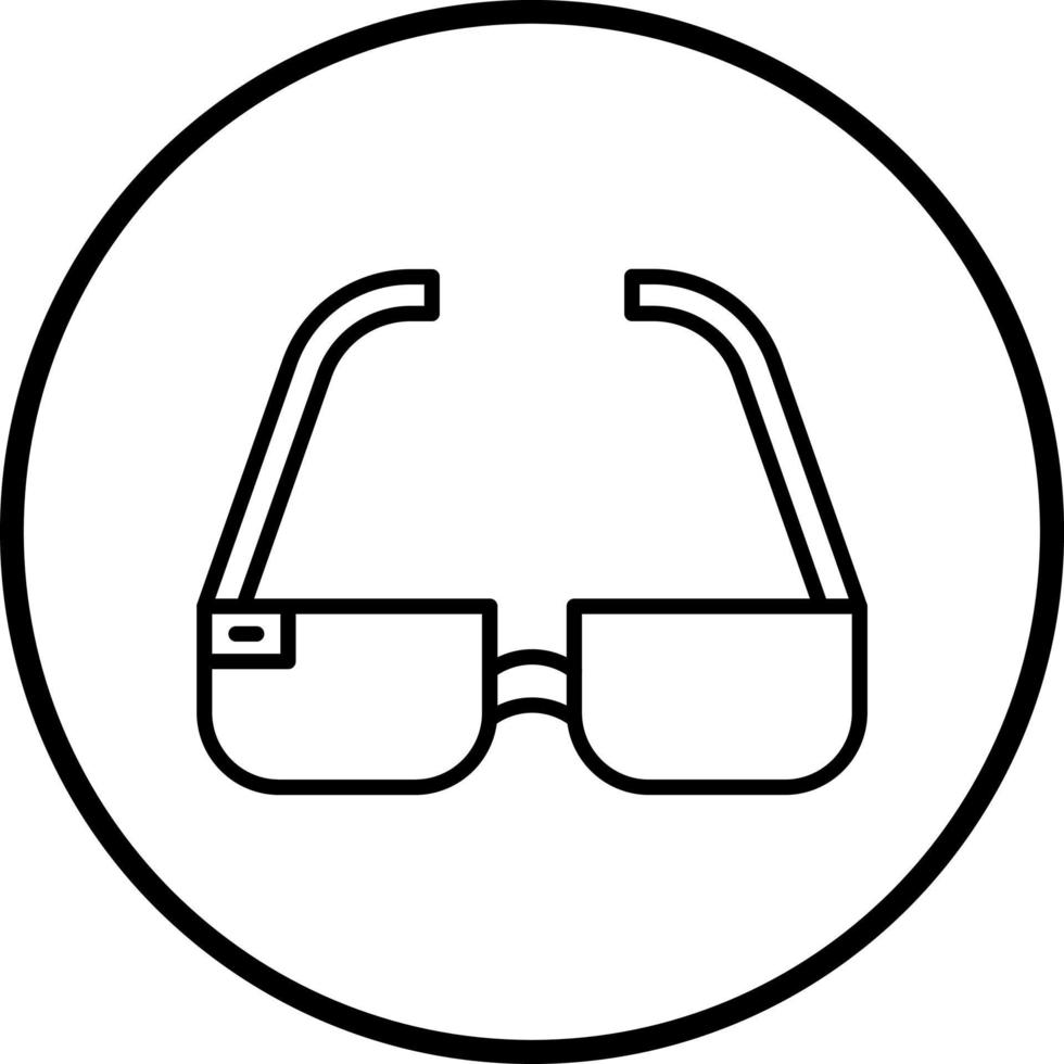 3d Glasses Vector Icon Style