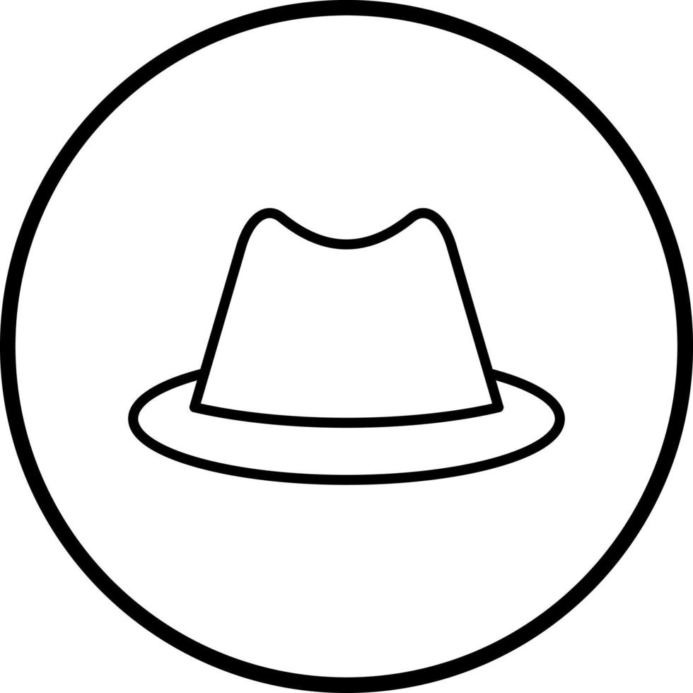 Cowboy Hat Vector Icon Style