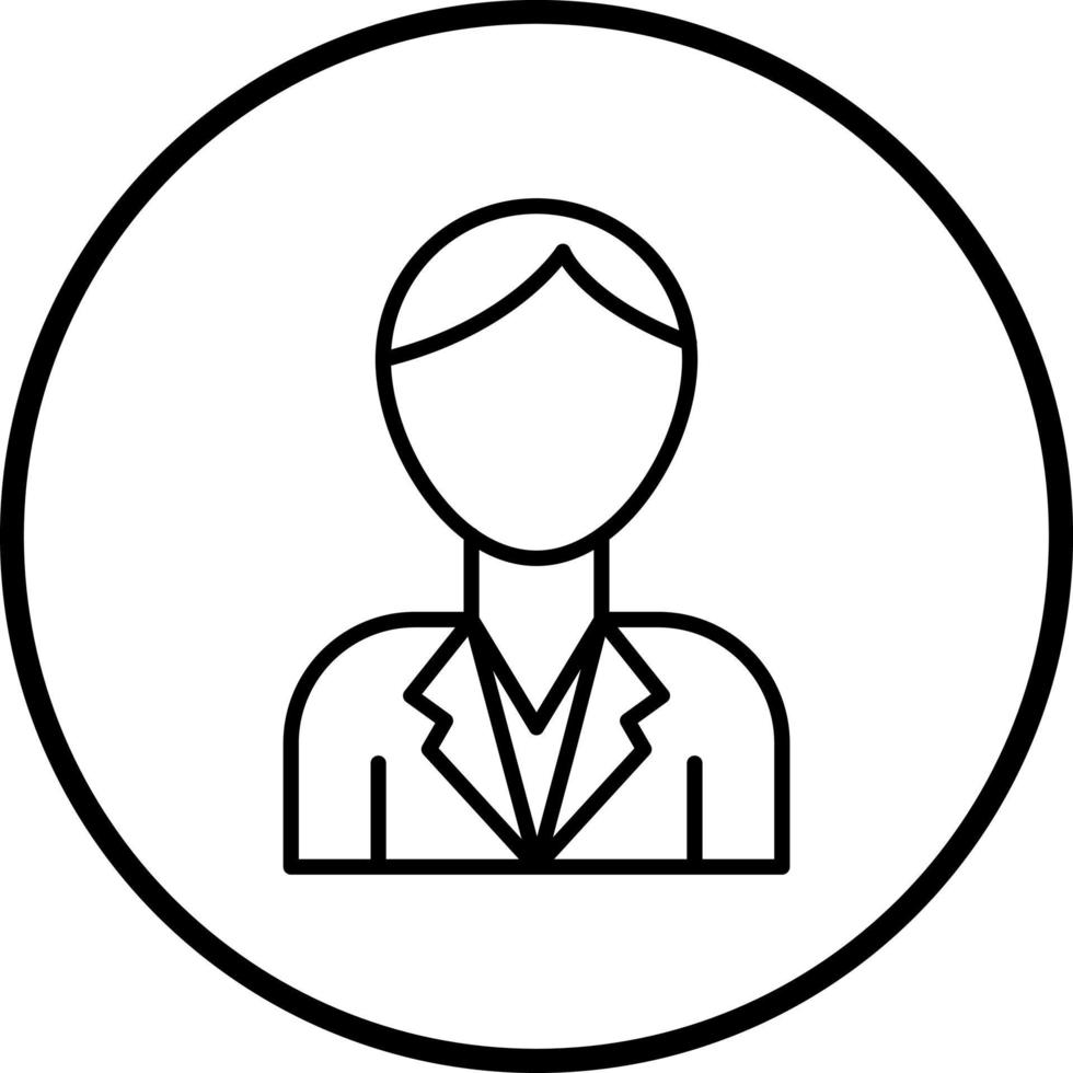 Client Male Vector Icon Style