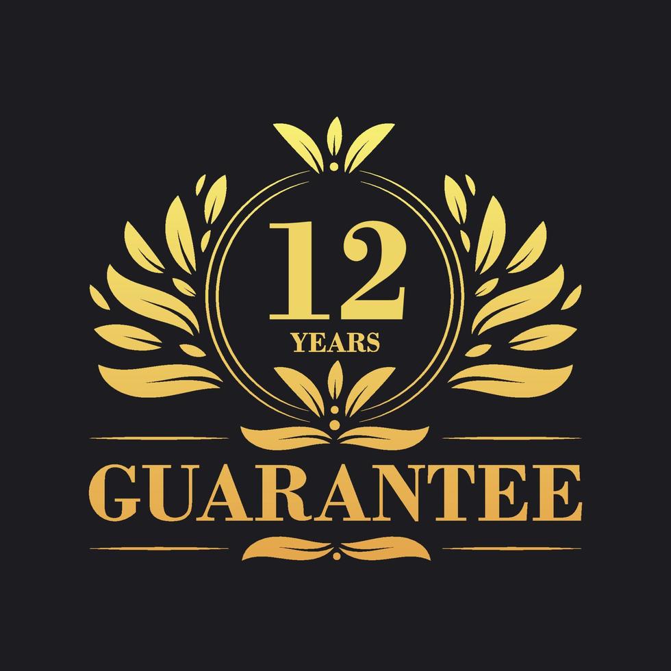 12 Years Guarantee Logo vector,  12 Years Guarantee sign symbol vector