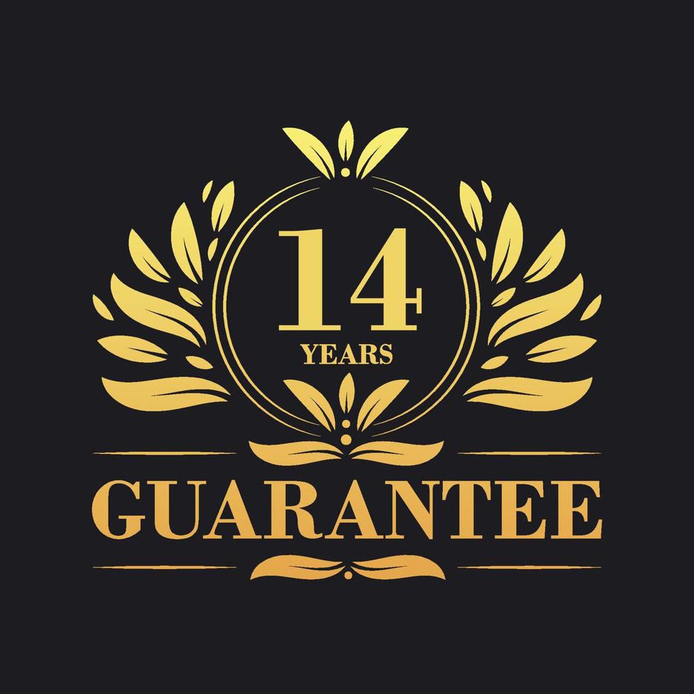 14 Years Guarantee Logo vector,  14 Years Guarantee sign symbol vector