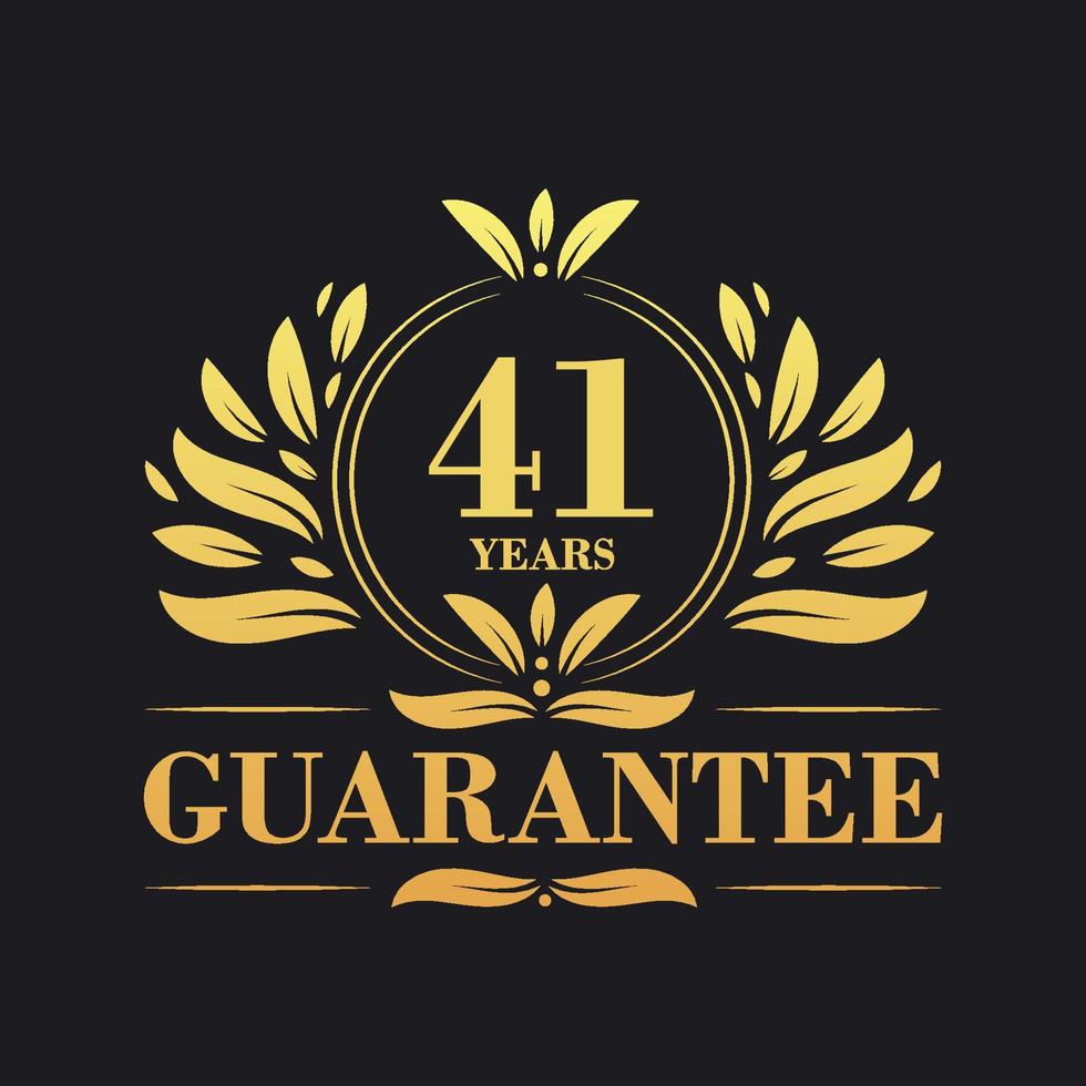 41 Years Guarantee Logo vector,  41 Years Guarantee sign symbol vector