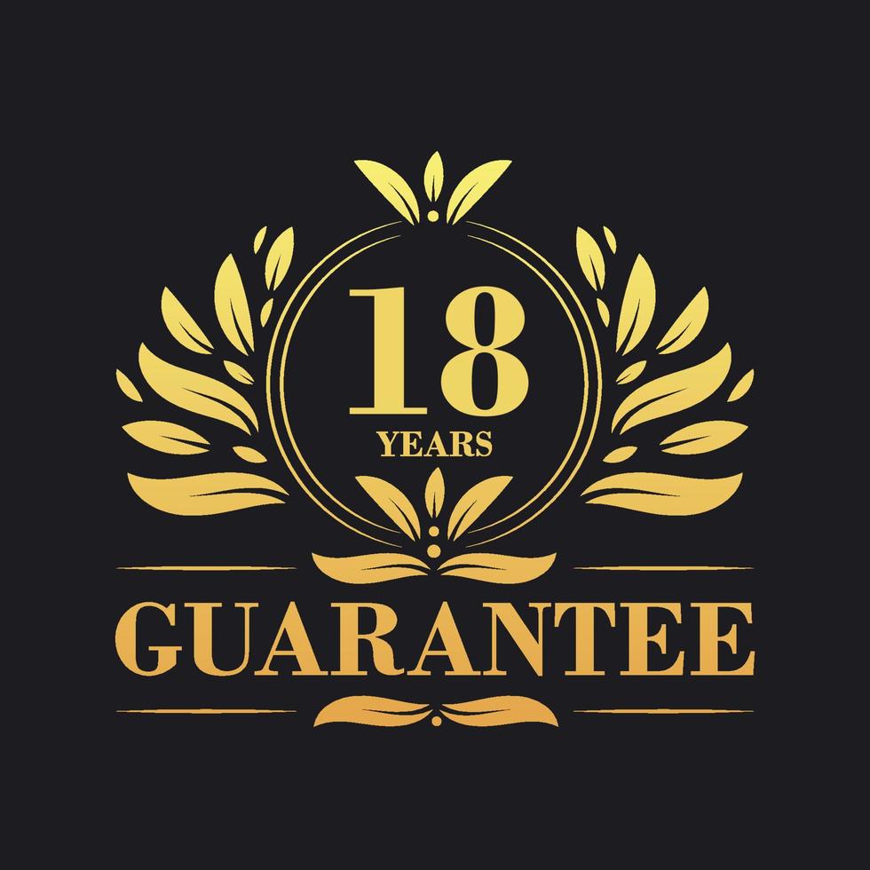 18 Years Guarantee Logo vector,  18 Years Guarantee sign symbol vector