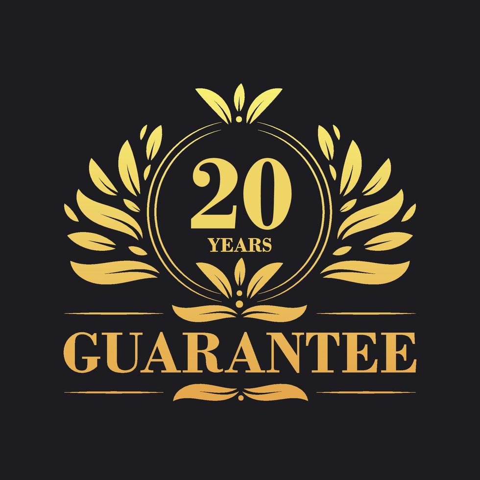 20 Years Guarantee Logo vector,  20 Years Guarantee sign symbol vector