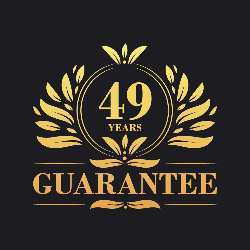 49 Years Guarantee Logo vector,  49 Years Guarantee sign symbol vector