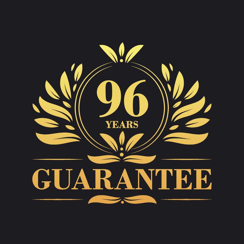 96 Years Guarantee Logo vector,  96 Years Guarantee sign symbol vector