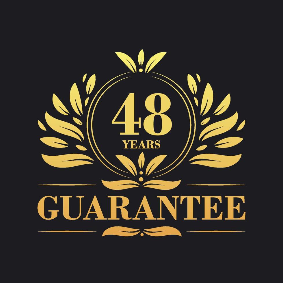 48 Years Guarantee Logo vector,  48 Years Guarantee sign symbol vector