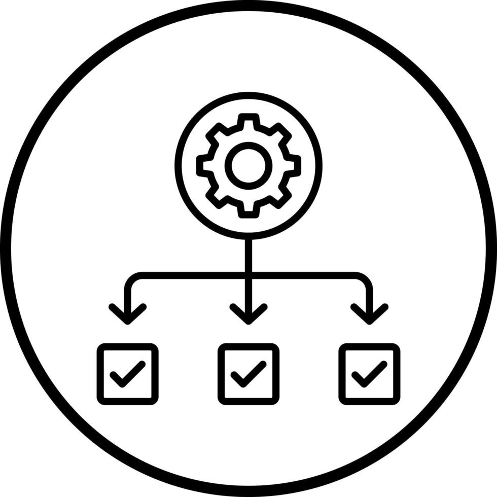 Planning System Vector Icon Style
