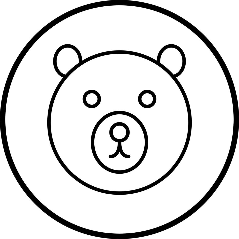 oso vector icono estilo