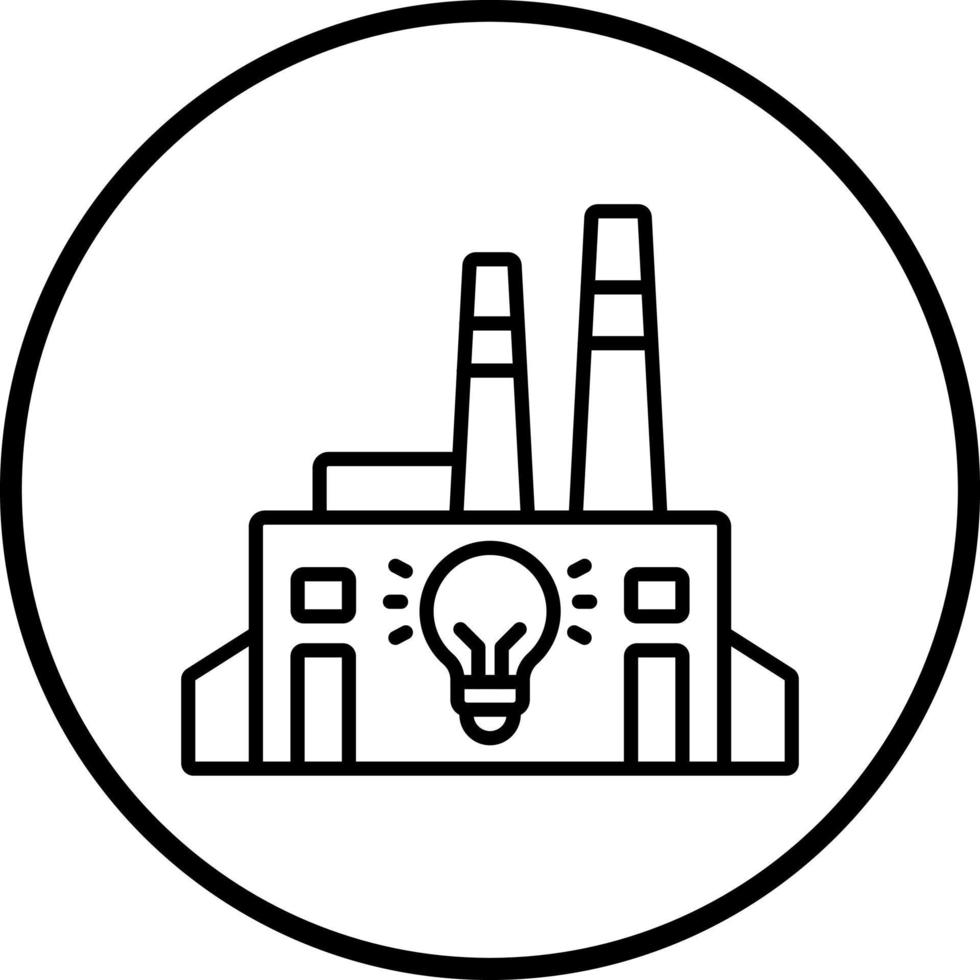 Light Pollution Vector Icon Style