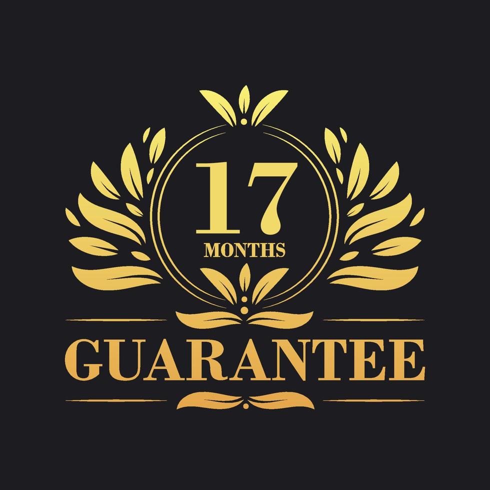 17 Months Guarantee Logo vector,  17 Months Guarantee sign symbol vector