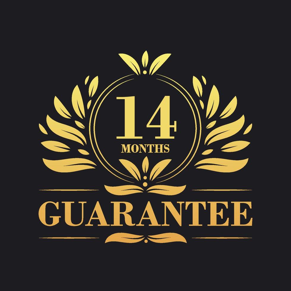 14 Months Guarantee Logo vector,  14 Months Guarantee sign symbol vector