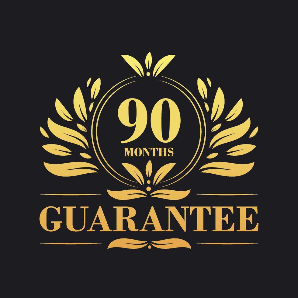 90 Months Guarantee Logo vector,  90 Months Guarantee sign symbol vector