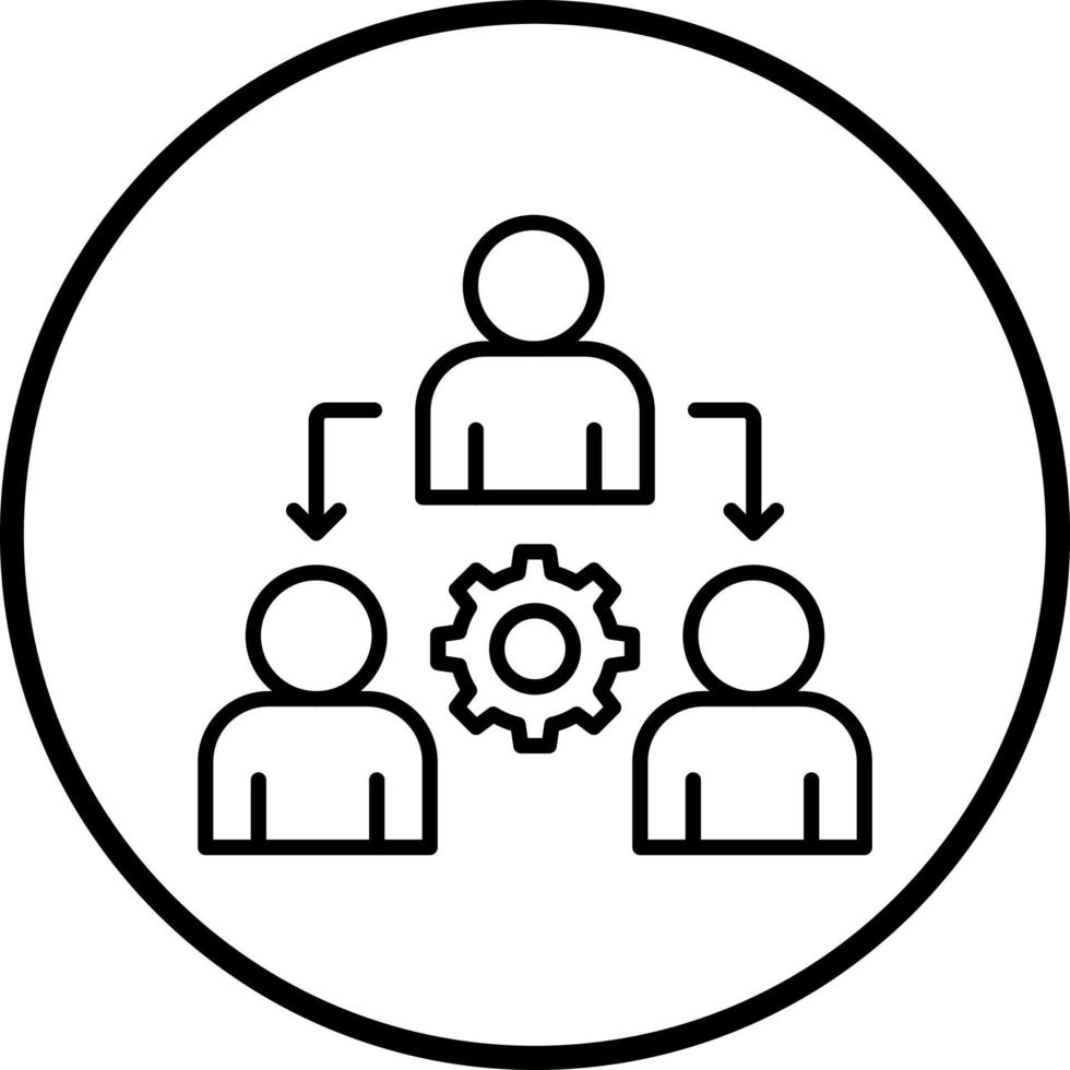 Delegate Vector Icon Style