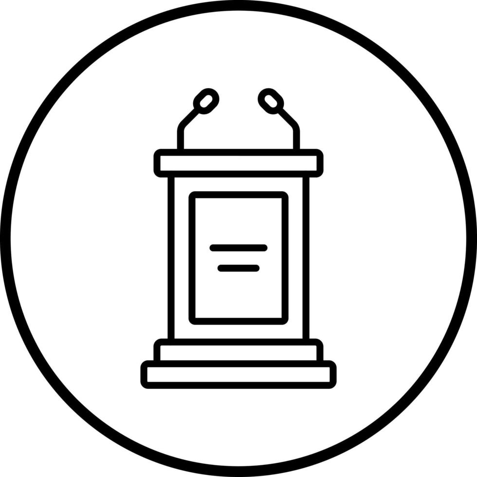 Bully Pulpit Vector Icon Style