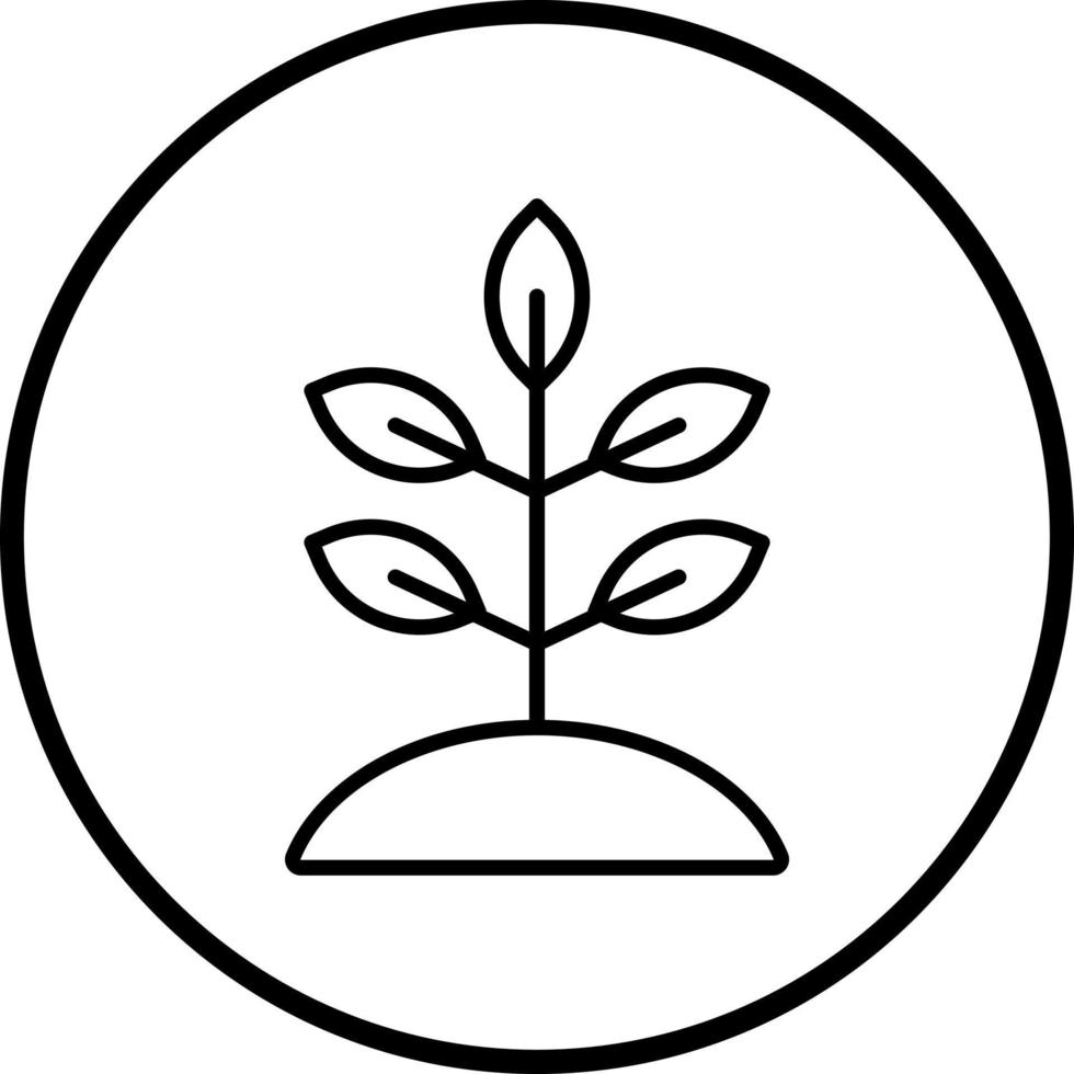 Grass Roots Vector Icon Style