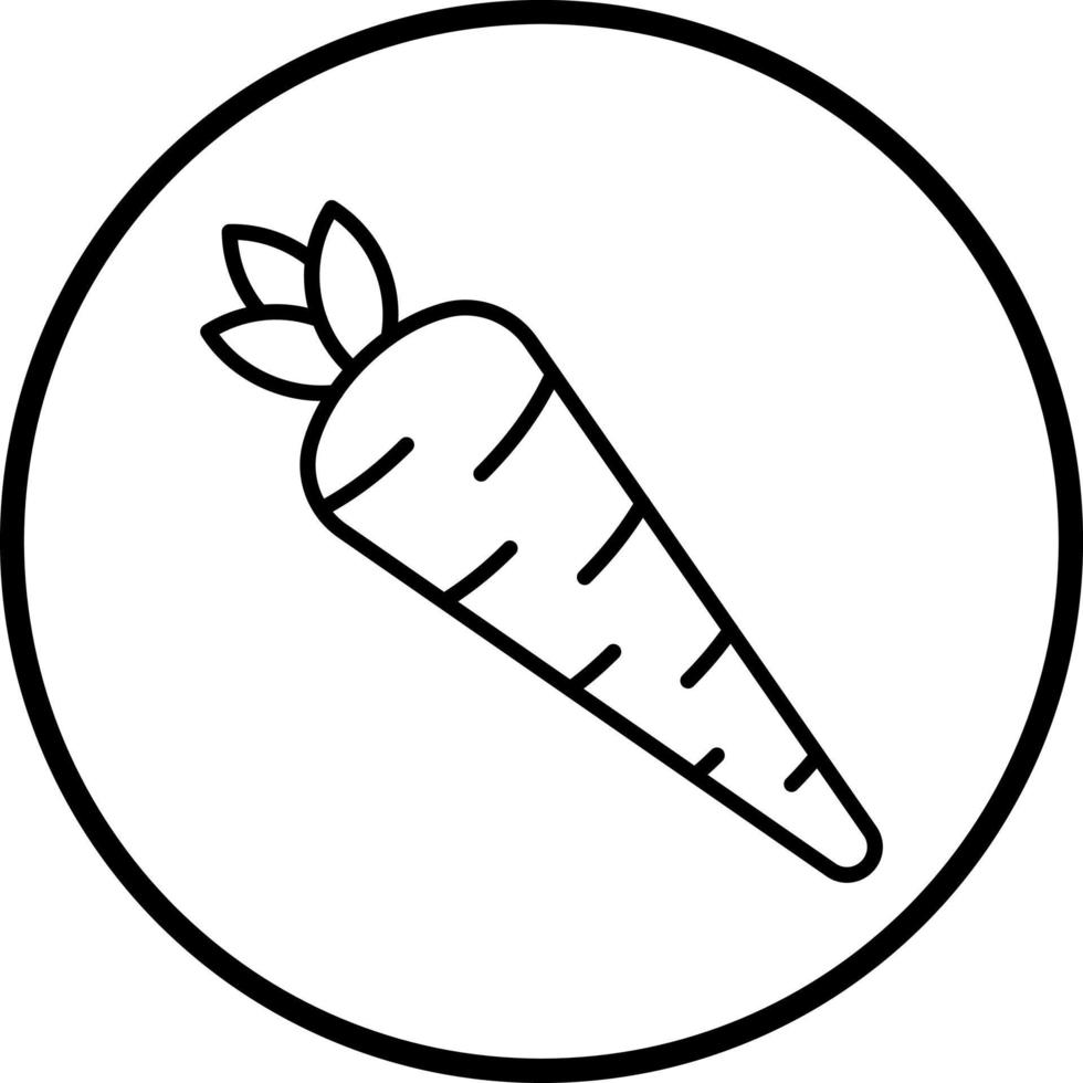 Carrot Vector Icon Style