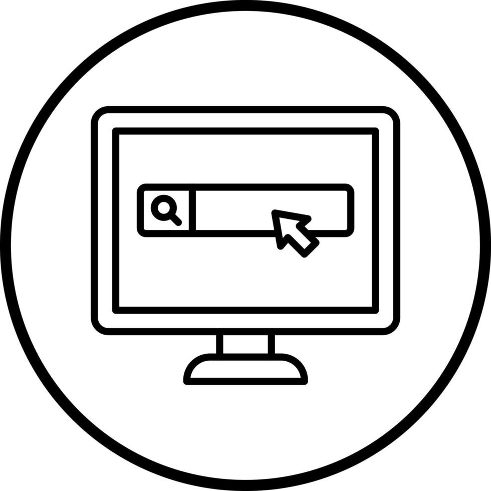 Monitor Vector Icon Style