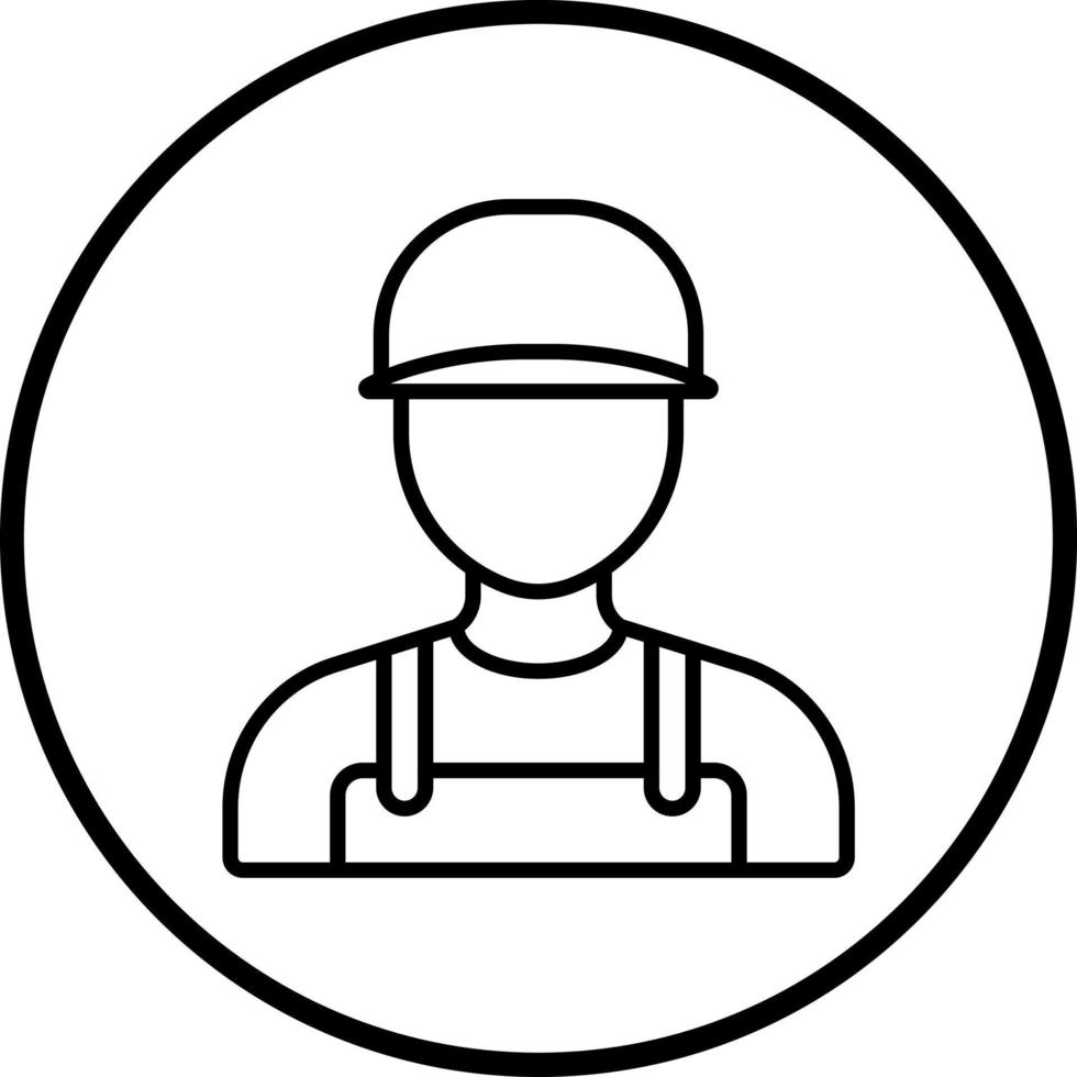 Male Cleaner Vector Icon Style