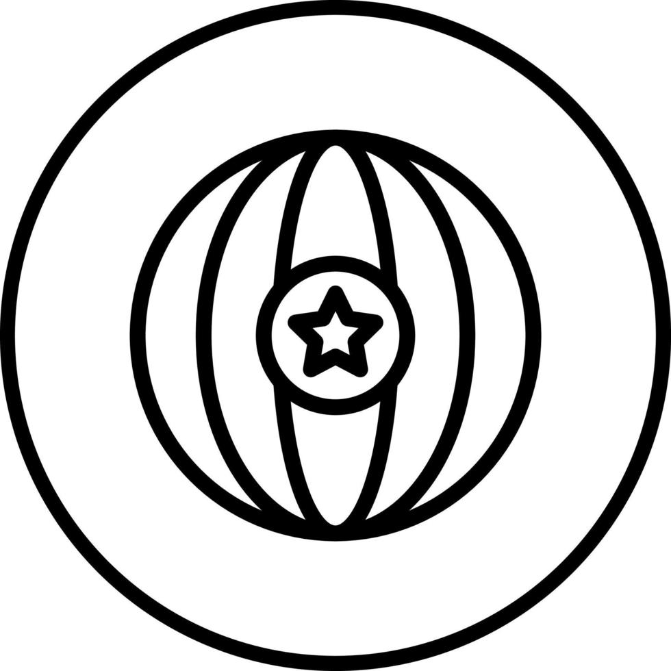 Circus Ball Vector Icon Style