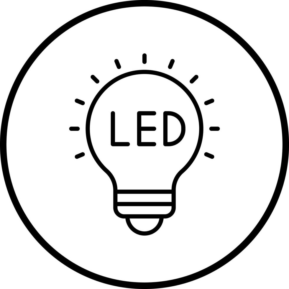LED Lights Vector Icon Style