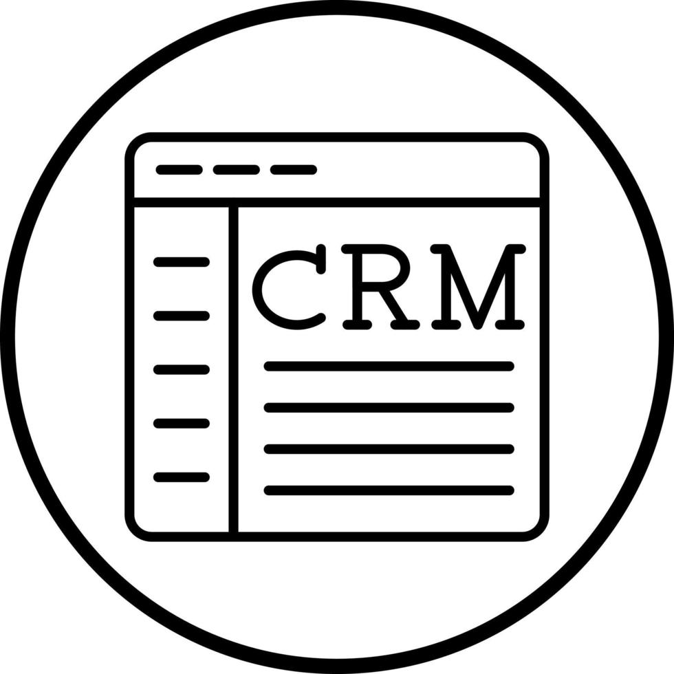 Crm Vector Icon Style