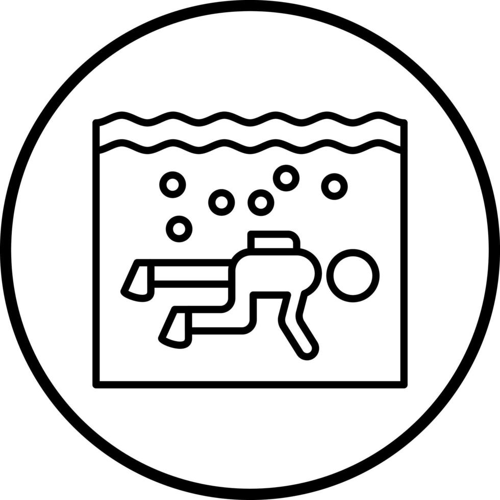 Drift Diving Vector Icon Style