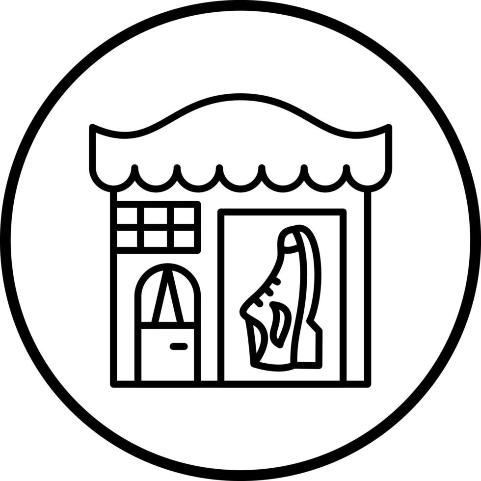 Shoe Shop Vector Icon Style