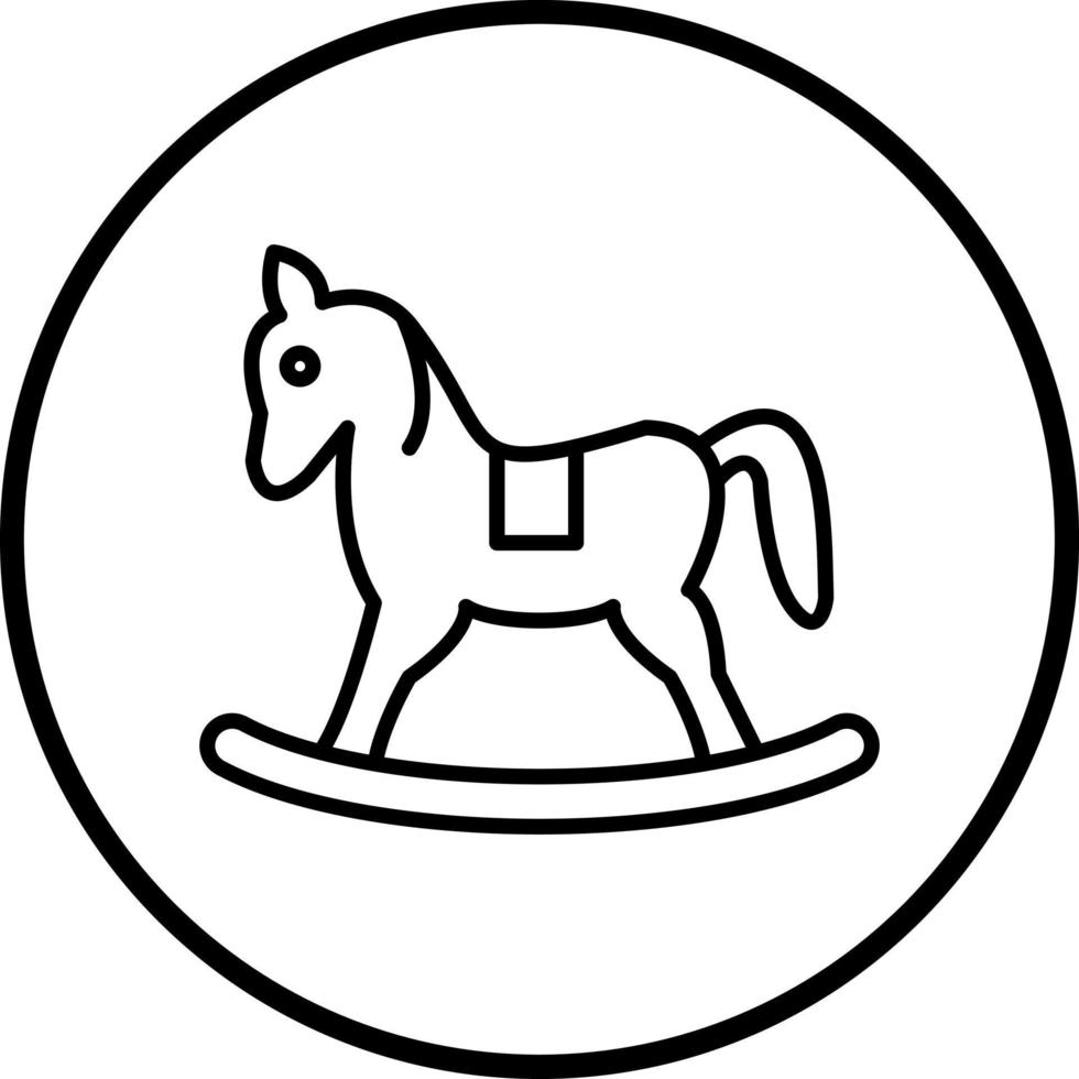 Toy Horse Vector Icon Style