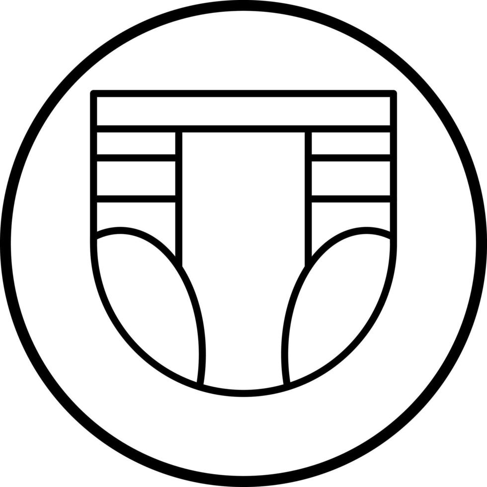 Diaper Vector Icon Style