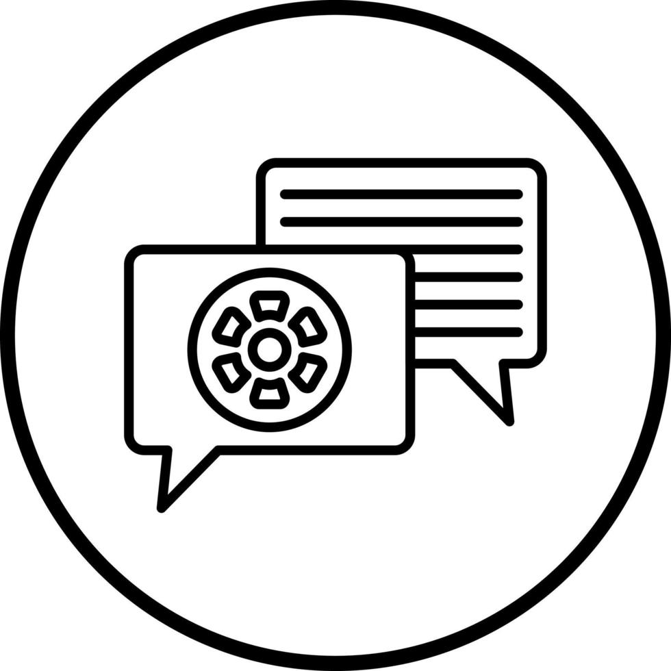 Dialogue Vector Icon Style