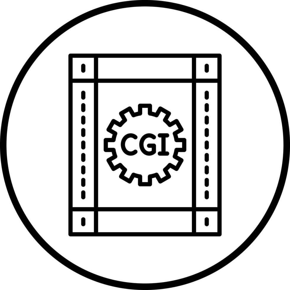CGI Film Vector Icon Style