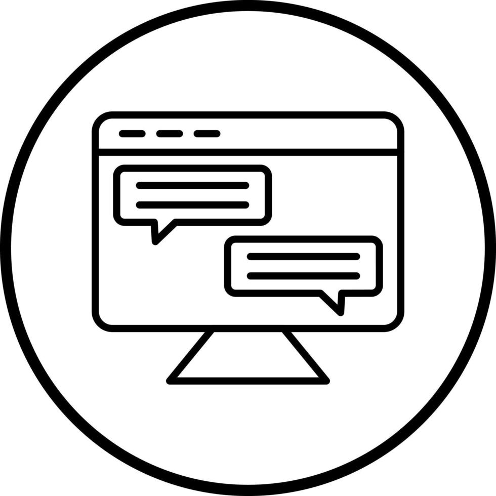 Live Chat Vector Icon Style