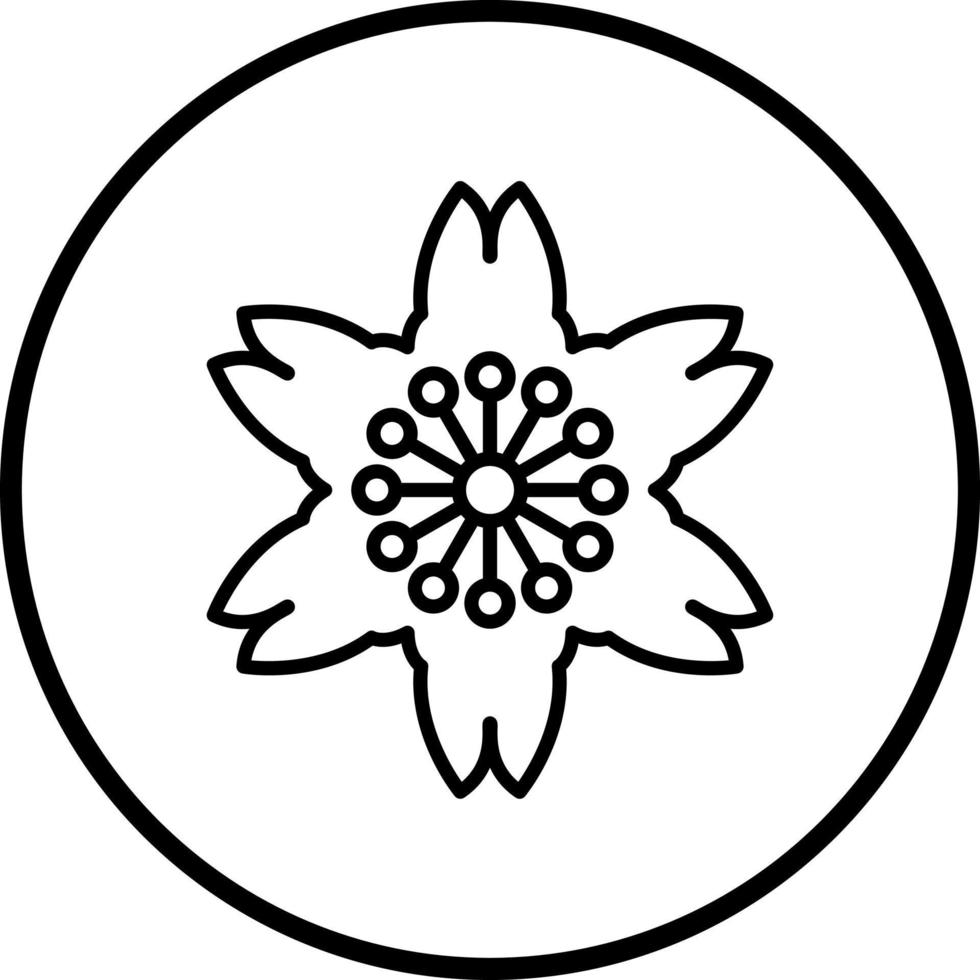 Cereza florecer vector icono estilo